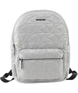 NWB Michael Kors Winnie Large Nylon Backpack Aluminum Gray 35T0UW4B7C Du... - £73.01 GBP
