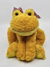 Mary Meyer Flip Flops Golden Frog Figi Floppy Yellow Fiji 13&quot; Plush Stuffed Toy - £14.55 GBP