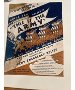Uncle Sam Presents This is the Army Berlin WWII Piano Sheet Music Cover Art - $9.54 CAD