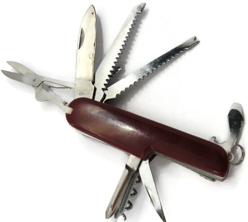 Primary image for Multi-Function Knife Blade Scissor Corkscrew Screwdriver Toothpick