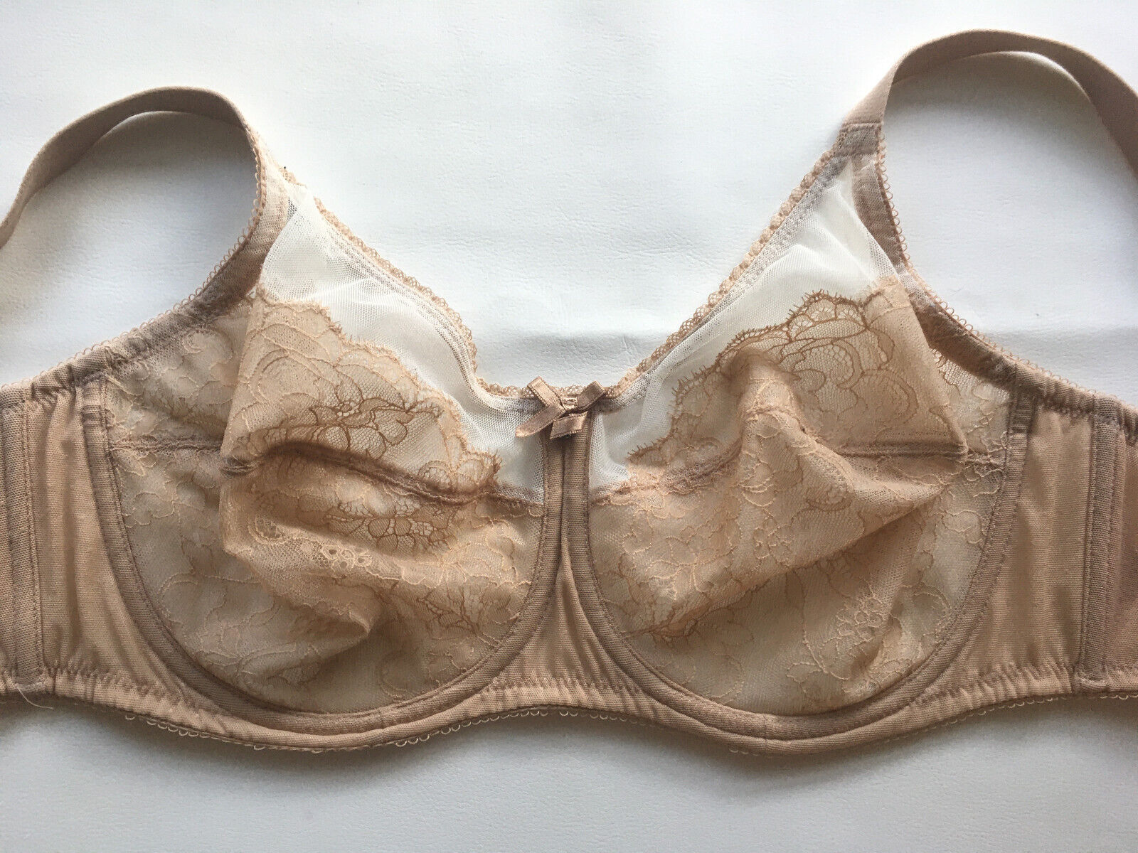 34DDD Wacoal Bra Retro Chic Full Figure Underwire Bra Bridal Lace Rose 8... - $20.22