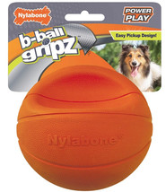 Nylabone Power Play B-Ball Grips Basketball Medium 4.5&quot; Dog Toy 1 count Nylabone - £16.10 GBP