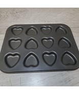 Petite Heart Chocolate Cake Brownies Mold Metal Tin Baking Valentine&#39;s Day  - £3.81 GBP