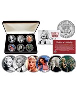 MARILYN MONROE GLAMOROUS PORTRAITS Colorized JFK Half Dollar 6-Coin Set ... - $49.95