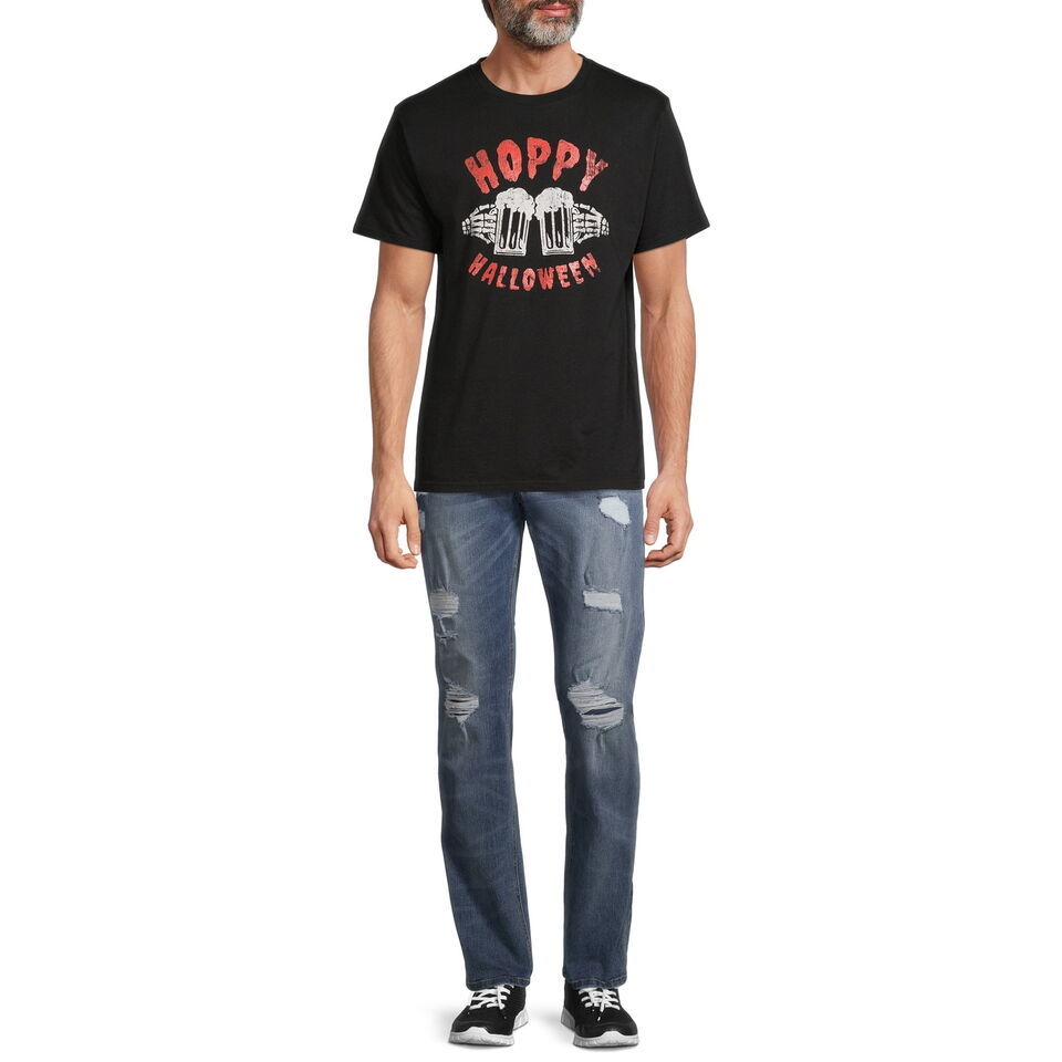 Way to Celebrate Men Hoppy Halloween Graphic Tee Size 2X Large (50-52)  Black Item image 3