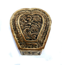 Mini Antique Jewelry Box Storage Box Tobacco Box German Silver - £26.32 GBP