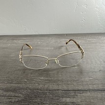 Saks Fifth Avenue Eyeglasses 276 0DK7 Gold Horn FRAMES ONLY 53-17-135 - $21.58