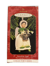 Christmas Hallmark Keepsake Ornament Snowdrop Angel Language of Flowers 1997/box - £6.07 GBP