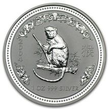 2004 Australia 1 oz Silver Year of the Monkey BU (Series I) silver Coin - £66.67 GBP