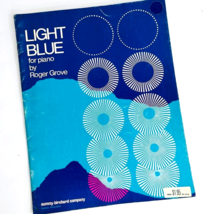 Vintage 1973 Light Blue For Piano Roger Grove Intermediate Instruction Book - £15.97 GBP