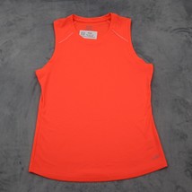 Champion Shirt Womens L Orange Semi Fitted Sleeveless Round Neck Logo Ac... - $18.69