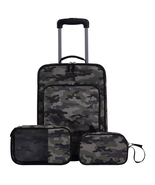 3 Piece Junior Travel Luggage Set, Camo - $48.96