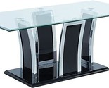 Basse Modern 1 Shelf Rectangle Tempered Glass Top 48 in. Coffee Table fo... - $658.99
