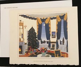 Clinton 1995 White House Bill Hillary Christmas Card W Envelope New Excellent - £11.26 GBP
