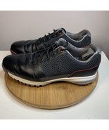 FOOTJOY Contour Fit Mens Size 11.5 Golf Shoes Black Leather Spikes Lace-... - €21,38 EUR