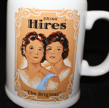 Drink Hires Root Beer &quot;The Original&quot; White Ceramic Stein Soda Mug Cup Girls - £35.28 GBP