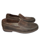 Tommy Bahama Mens US Size 10.5M Felton Brown Nubuck Slip On Shoes Loafers - $637.17 MXN