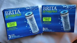 Six Filters 2-3 Pack Brita Stream Replacement Filters For Brita Stream Pitchers - £15.86 GBP