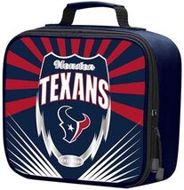 Houston Texans Lightning Style Insulated Lunch Bag Measures 10 x 9 x 3 In - $12.95
