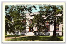 Chemistry Hall University of North Carolina Durham NC UNP WB Postcard N24 - £2.33 GBP