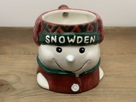 Vintage Sakura Christmas Mug Snowden Snowman Head DHC ‘98 Excellent - £15.09 GBP