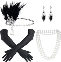 Flapper Accessories 1920s Gatsby Roaring 20s Accessories Set for Women - £25.98 GBP