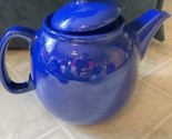 Chantal Personal Teapot  1 Quart Cobalt Blue Microwave and Dishwasher Safe - $19.39