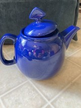 Chantal Personal Teapot  1 Quart Cobalt Blue Microwave and Dishwasher Safe - $19.39