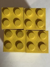 Vintage Tyco 2x2 Yellow Brick Lot Of 20 Pieces Toys Building Blocks - $5.93