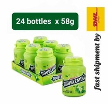 MINTS Chewing WRIGLEY&#39;S Doublemint Gum Pappermint Gums Breath x24 bottle... - £93.40 GBP