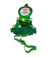 Merry &amp; Bright Brand Holiday L Dog Pet Headpiece Hat Plush Christmas Tre... - $8.79