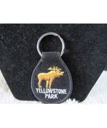 Yellowstone Park Cloth/Metal Silver-Toned Ring Moose Keychain, Collectible - £4.46 GBP