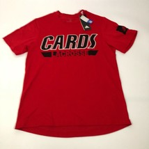 Adidas Louisville Cardinals Mens Shirt Small Red Climalite Tee T Lacrosse NEW - $14.98