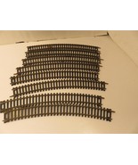 HO TRAINS - BRASS 18&quot; RADIUS CURVES- 8 SECTIONS- GOOD - H43 - €5,29 EUR