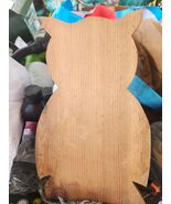 Wood  Owl Shape, Unfinished Shape, Wood Cutout, Wooden Paintable Craft DIY - $18.80