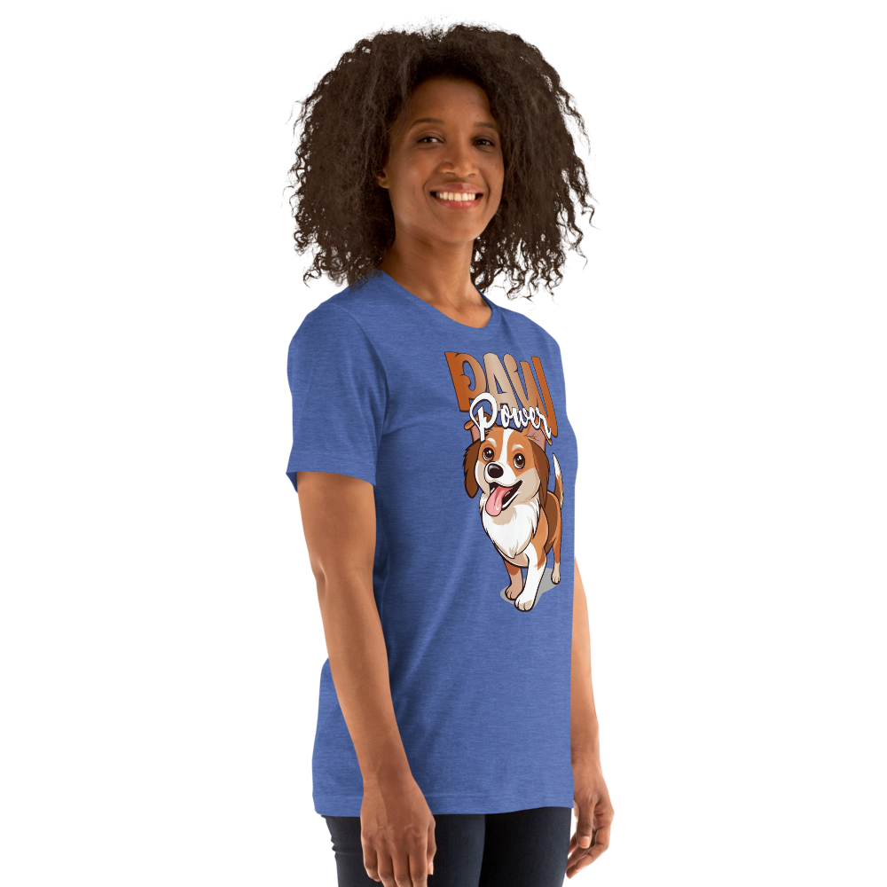 Unisex T-Shirt – Paw Power Heather True Royal Item image 9