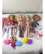 Bratz doll set Cloe &amp; Raya clothes brushes, shoes earrings parts accesso... - €21,51 EUR