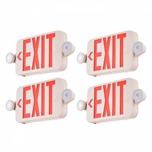 LED Exit Sign with Emergency Lights, Two LED Adjustable Heads Emergency Exit... - $99.21