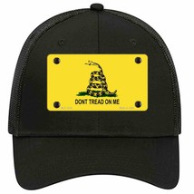 Dont Tread On Me Yellow Novelty Black Mesh License Plate Hat - £23.16 GBP
