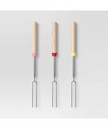 Sun Squad™ Extension Forks Warm Colorway Stainless Steel Wooden Handle - $226.82 MXN