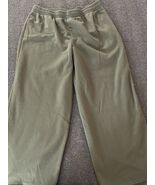 No Boundaries Olive Wide Leg Fleece Pant Womens Size XL SUNDAY Printed O... - $16.13 CAD