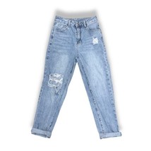 Vintage 90s 2000s Y2K Denim Mom Jeans High Rise Light Wash Sz 2 XS Waist... - $28.00