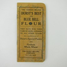 Antique Advertising Memo Book Durst Milling Company Dayton Ohio Fire Dep... - $19.99
