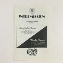 1988 Intermission BroadHollow Theater Present Fatal Attraction by Bernard Slade - £15.04 GBP