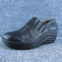 Bionico  Women Clog Shoes Black Leather Slip On Size 7.5 Medium - £19.71 GBP