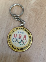 2002 U.S. Olympic Winter Team Partner Metal Keychain Olympics Salt Lake City Ut - £14.77 GBP