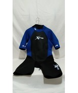XPS Shorty Wetsuit 2/2mm Neoprene Black + Blue for Surfing - $732.97 MXN