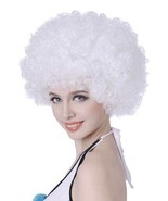 AICKER Short Kinky Curly Afro Wig for Women Men, 70S Synthetic Heat Resi... - £12.89 GBP