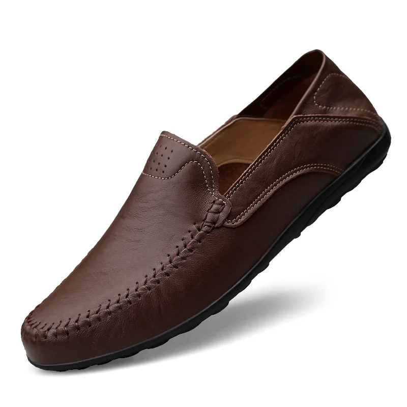 Trend Genuine Leather Men Shoes Luxury Brand Casual Slip on Formal Loafe... - £27.43 GBP