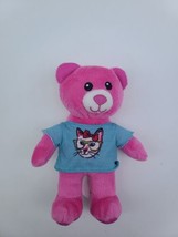 RARE Build A Bear Workshop Pink Bear with Kitten T-shirt Plush Hidden Ba... - £18.78 GBP